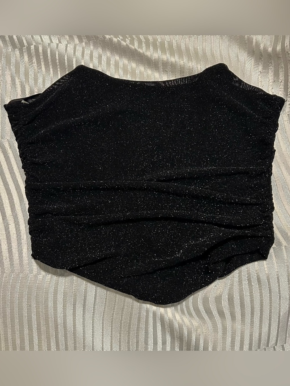 Black Shimmery Corset Top